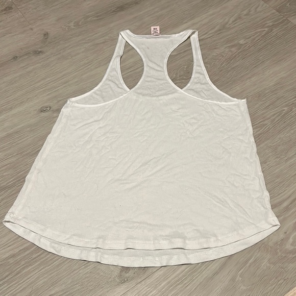 Victoria Secret Racerback White Tank Size S - Picture 2 of 4